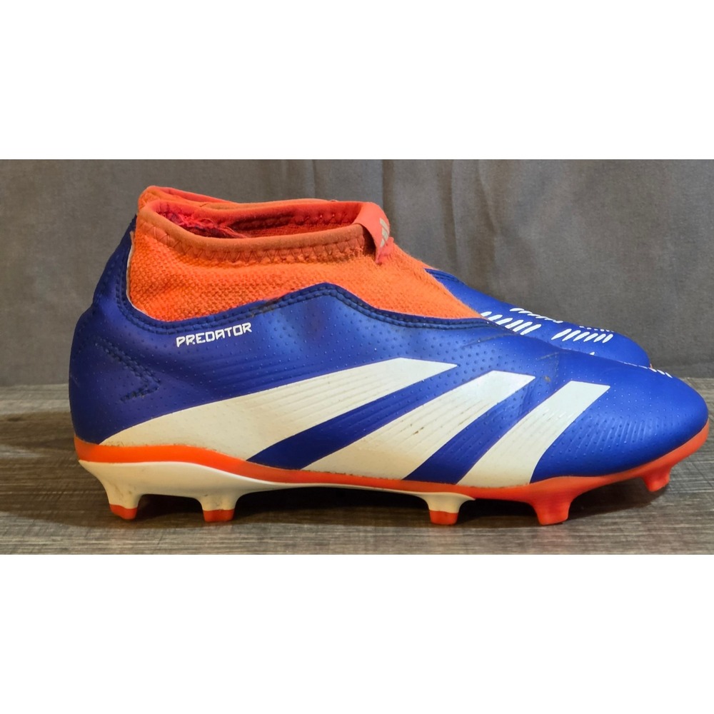 Adidas Predator League Laceless Soccer Cleats Youth Size 1 Blue Orange
